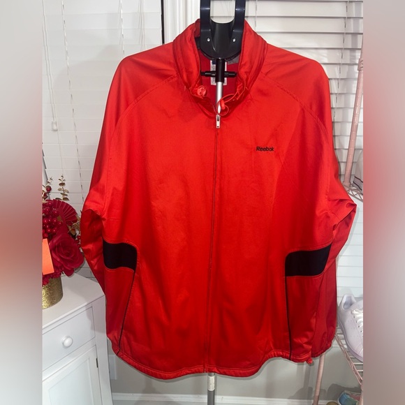 Reebok Other - Reebok Men's Vibrant Red Windbreaker